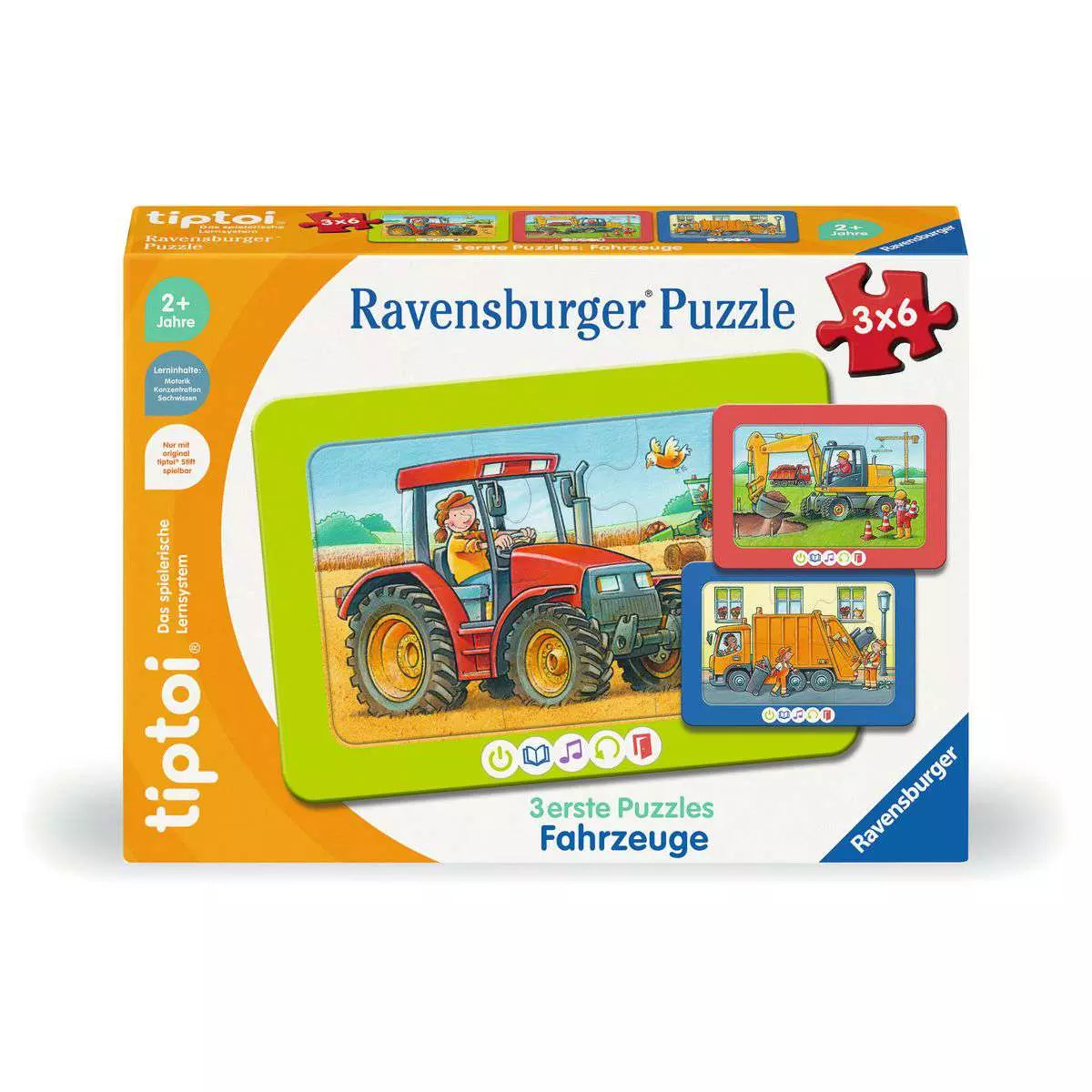 tiptoi 3 erste Puzzles Fahrzeuge 00.227 - Bild 1