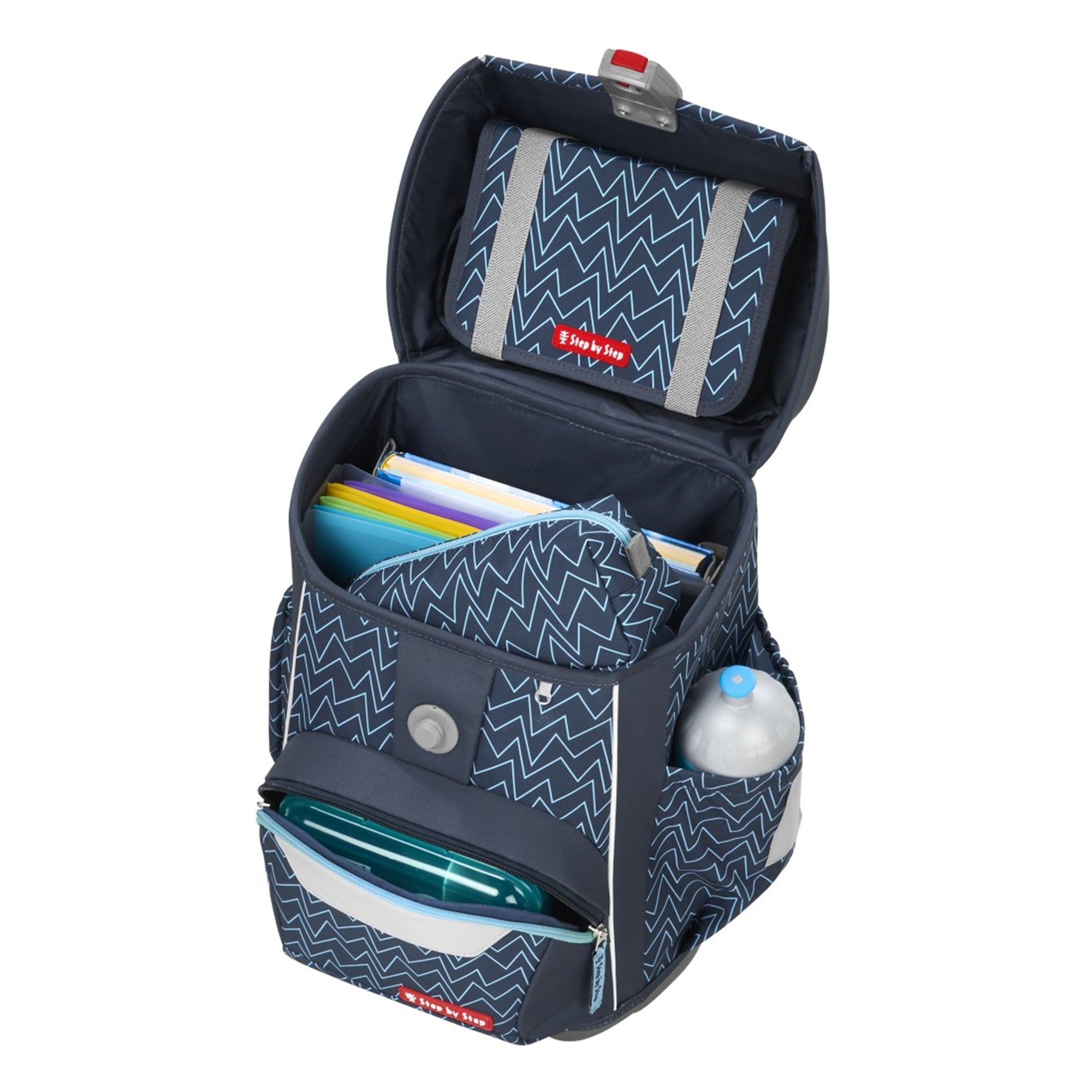 Step by Step BASIS Schulranzen-Set Blue Lines, 4-teilig - Bild 5