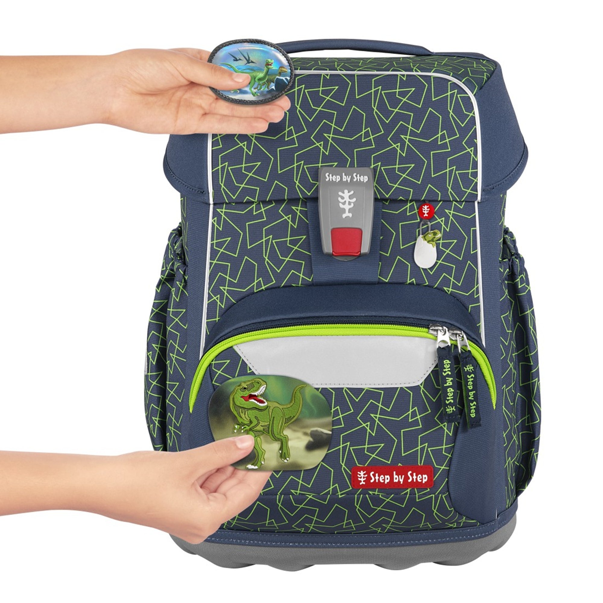 Step by Step BASIS Schulranzen-Set Green Geometric, 4-teilig - Bild 6