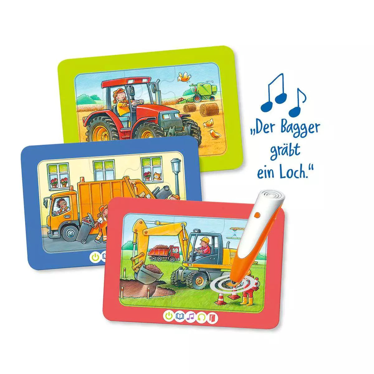 tiptoi 3 erste Puzzles Fahrzeuge 00.227 - Bild 5