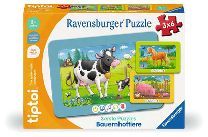 Tiptoi Puzzle 3 erste Puzzles: Bauernhof 00.229
