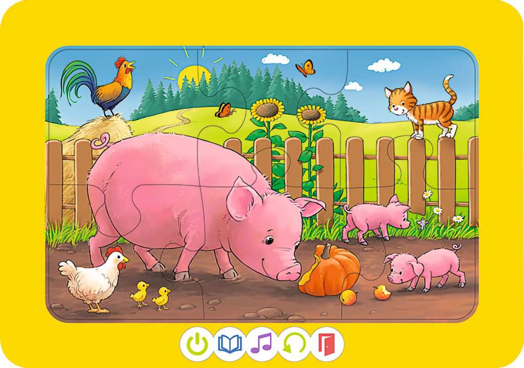 Tiptoi Puzzle 3 erste Puzzles: Bauernhof 00.229 - Bild 4