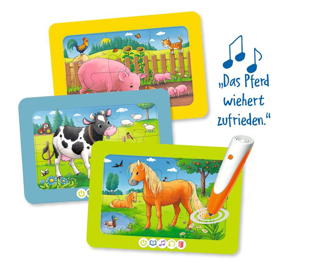 Tiptoi Puzzle 3 erste Puzzles: Bauernhof 00.229 - Bild 5