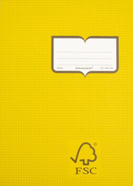 Naturaline A4 Schulheft 20 Blatt FSC 4mm ohne Rand - Bild 1