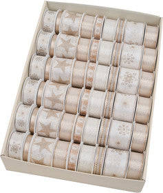 Goldina Geschenksband weiss / brut rosé - Bild 1