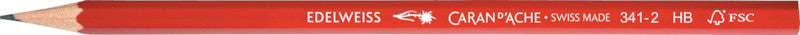 CARAN D'ACHE Bleistift 341-2 HB Edelweiss rot - Bild 1