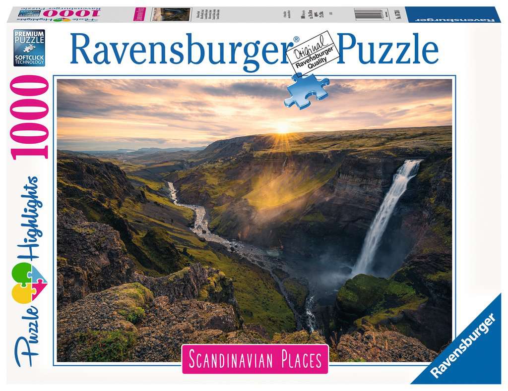 Puzzle 1000 Teile Haifoss auf Island 16.738 - Bild 1