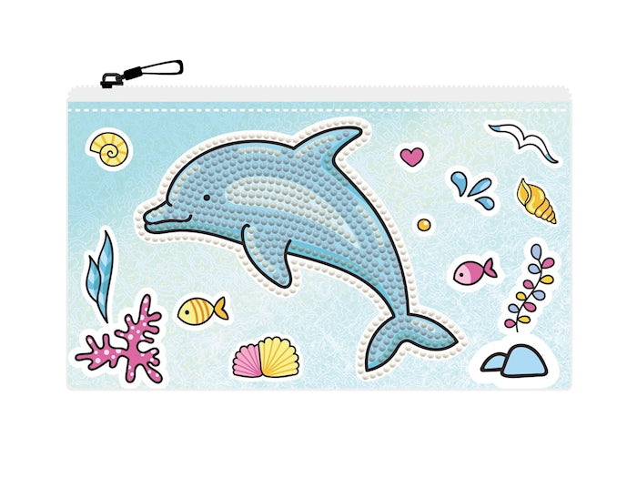 Diamond Dotz Dolphin Party Dotzies Mäppchen  20 x 12 cm - Bild 1