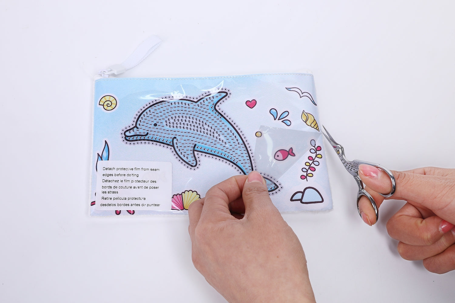 Diamond Dotz Dolphin Party Dotzies Mäppchen  20 x 12 cm - Bild 2