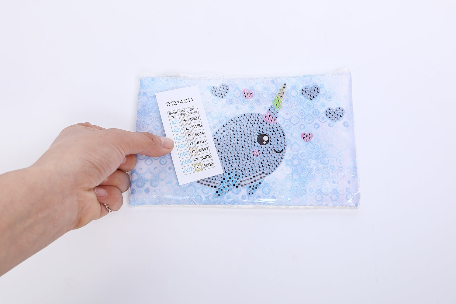 Diamond Dotz Narwhal Love Dotzies Mäppchen  20 x 12 cm - Bild 2