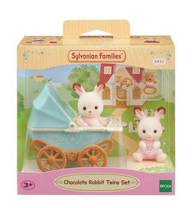 Sylvanian Families Schokoladenhasen Zwillingsset mit Kinderwagen