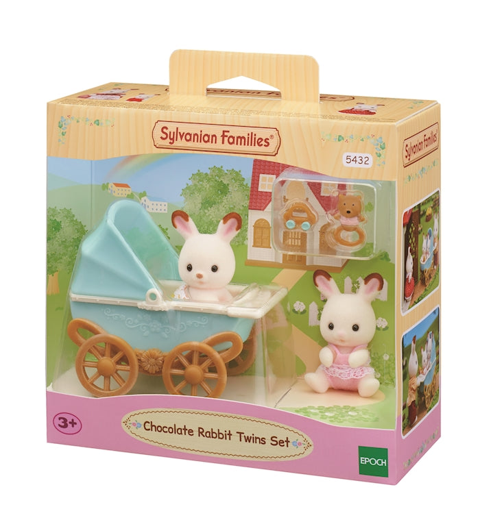Sylvanian Families Schokoladenhasen Zwillingsset mit Kinderwagen - Bild 2