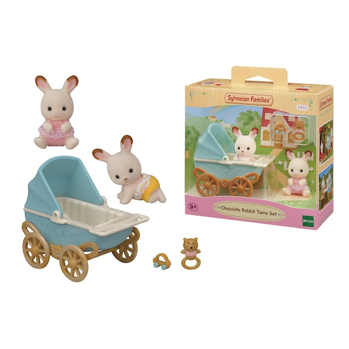 Sylvanian Families Schokoladenhasen Zwillingsset mit Kinderwagen - Bild 3