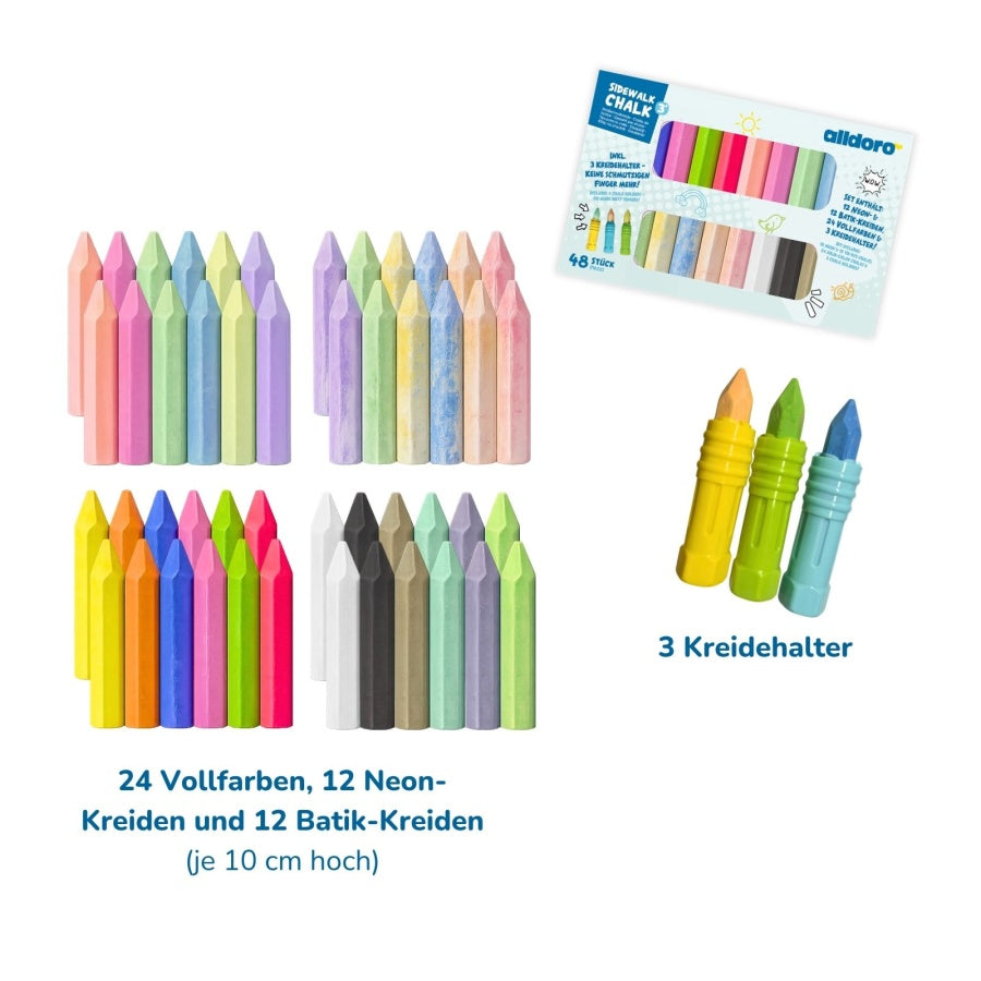 alldoro XXL Strassenmalkreide-Set 51-teilig - Bild 1