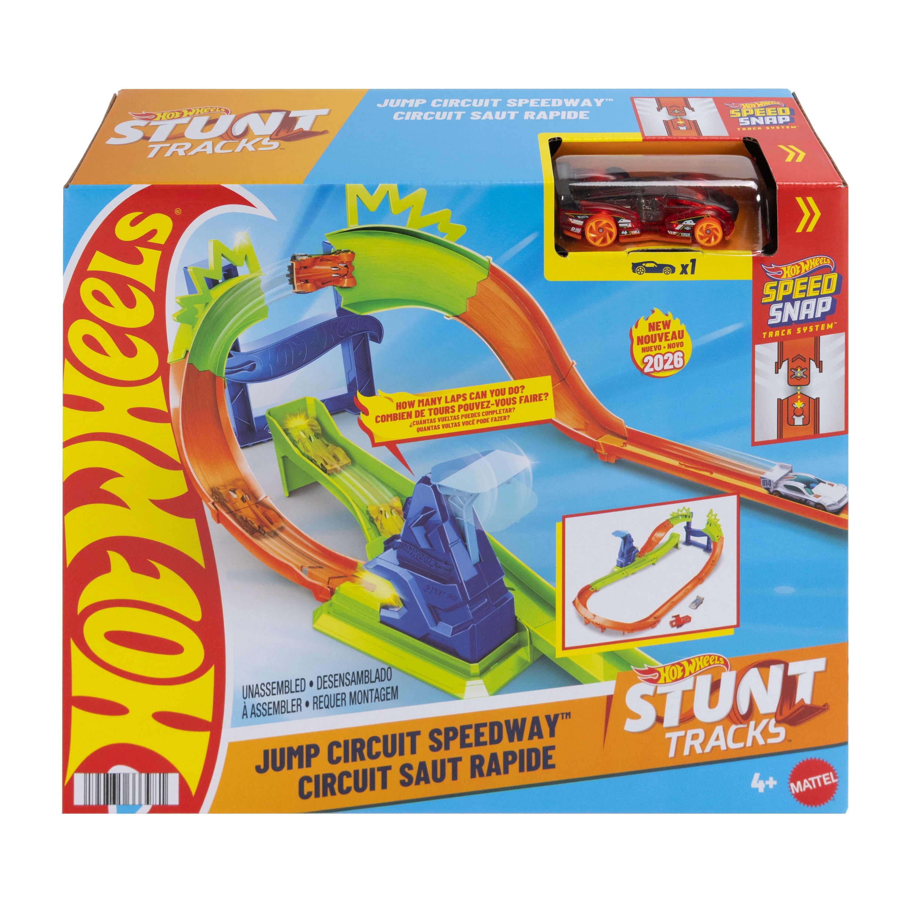 Hot Wheels Stunt Tracks Jump Circuit Speedway - Bild 1
