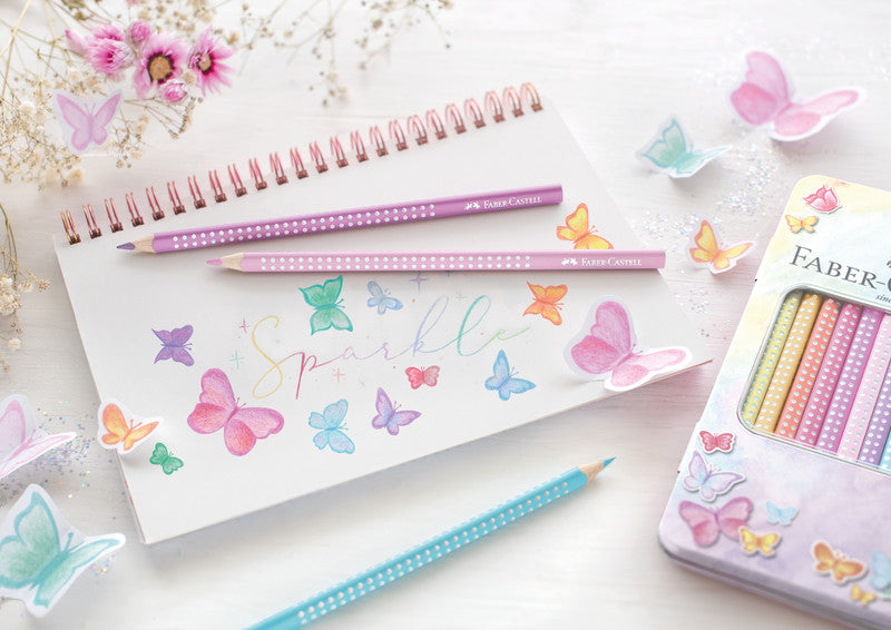 FABER CASTELL Sparkle Pastell Etui - Bild 4