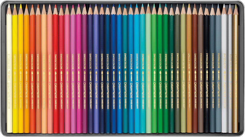 CARAN D'ACHE Farbstifte Swisscolor Aquarelle 40er - Bild 2