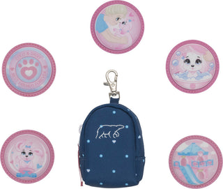 Beckmann Mini Rucksack mit Buttons Pet Friends Blue