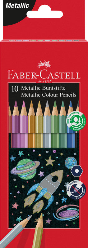 FABER CASTELL Classic Farbstifte metallic 10er - Bild 1