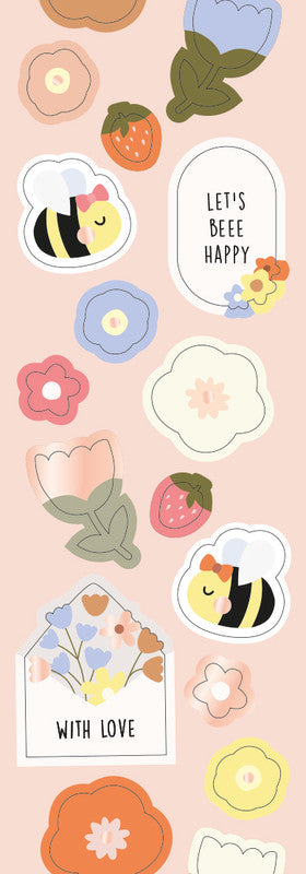 Stickerrolle Flowers and Bees - Bild 2
