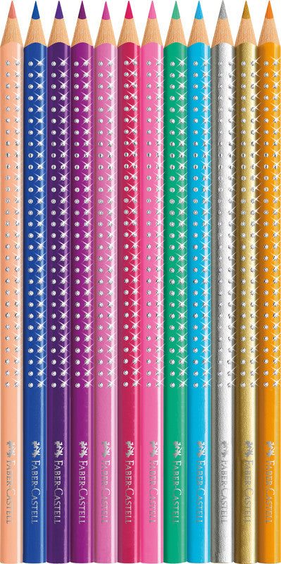 FABER CASTELL Colour Grip Sparkle 12er - Bild 2