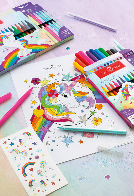 FABER CASTELL Filzstifte 10 + 3 Glitzer - Bild 3