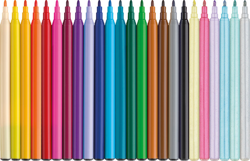 FABER CASTELL Filzstifte 18 + 6 Glitzer - Bild 2