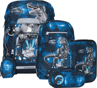 Beckmann Schulrucksack Classic 6-teiliges Set Tech Rex