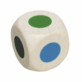 Farbwürfel gross 30mm Ahornholz