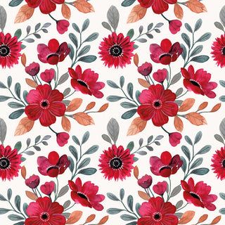 Servietten Red Floral 24x24 cm