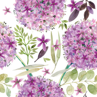 Servietten Purple Vintage Flowers 33x33 cm