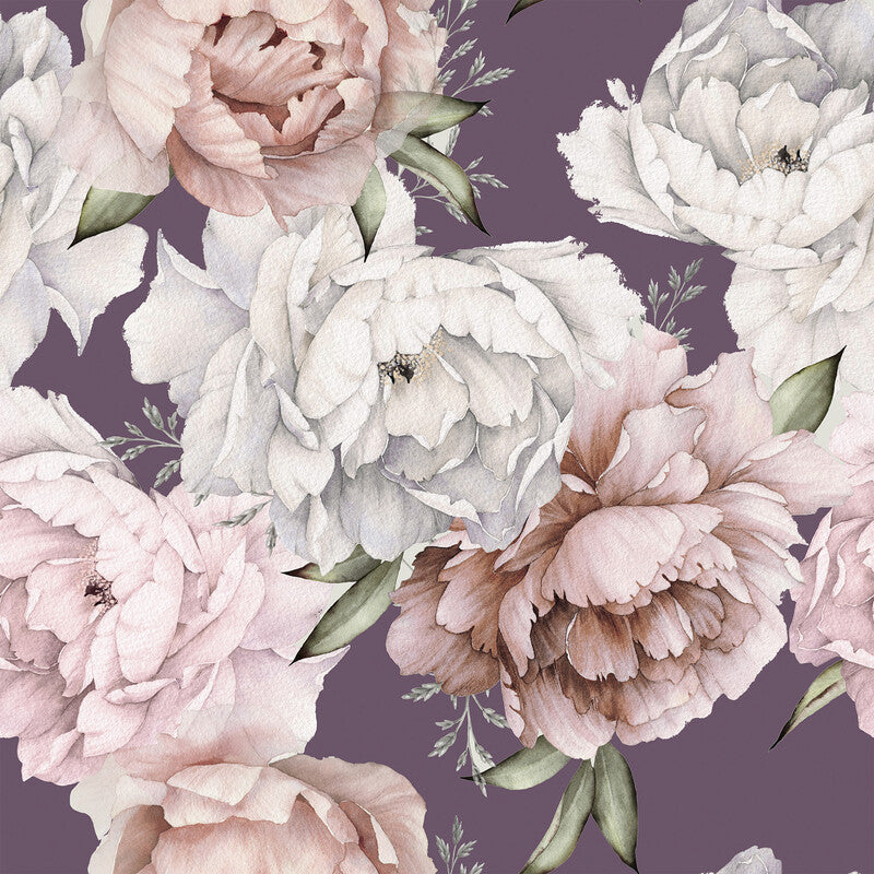 Servietten Peonies on Lilac 33x33 cm - Bild 1