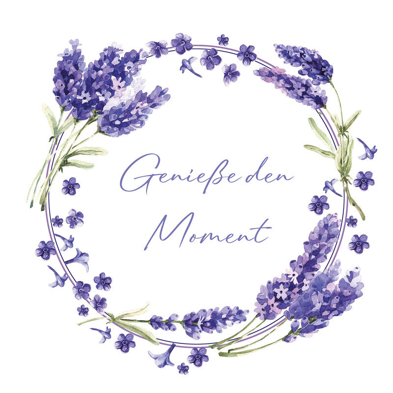 Servietten Geniesse den Moment 33x33 cm - Bild 1