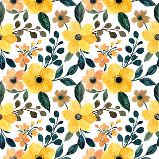 Servietten Yellow Floral 33x33 cm