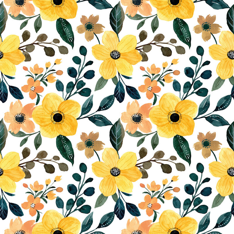 Servietten Yellow Floral 33x33 cm - Bild 1