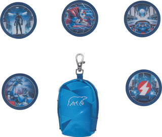 Beckmann Button Blue Lightning