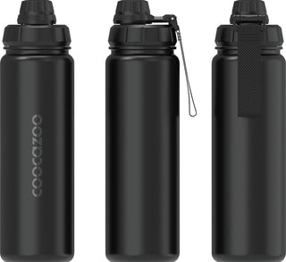 Coocazoo Trinkflasche Edelstahl Black