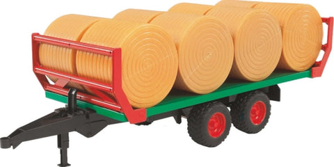 Bruder 02220 Ballentransportanhänger mit 8 Rundballen