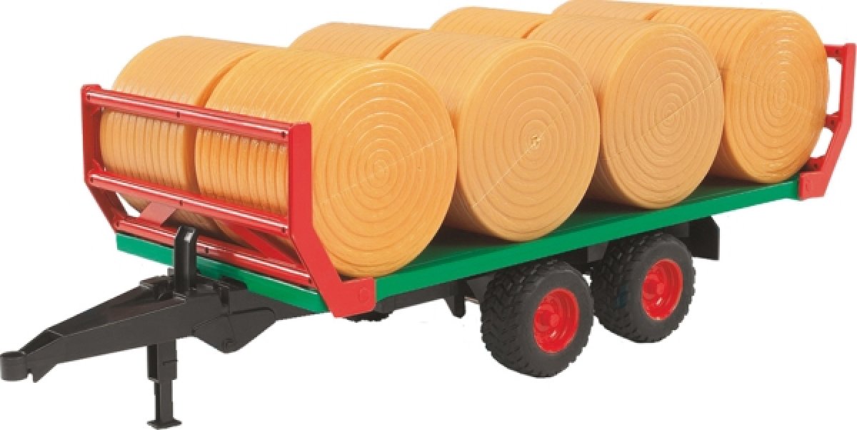 Bruder 02220 Ballentransportanhänger mit 8 Rundballen - Bild 1