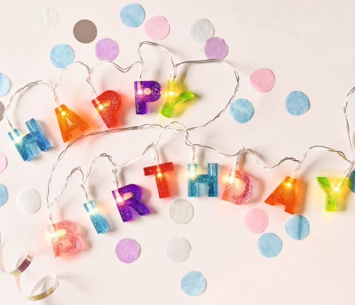 Happy Birthday Lichterkette - Bild 1