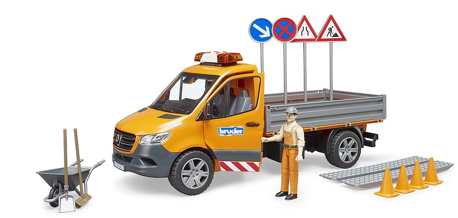 Bruder 02677 Sprinter Kommunal mit Fahrer, Light + Sound Modul - Bild 1