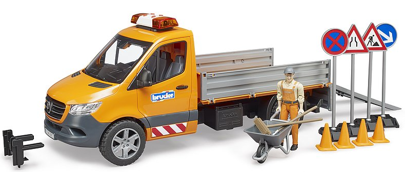 Bruder 02677 Sprinter Kommunal mit Fahrer, Light + Sound Modul - Bild 4