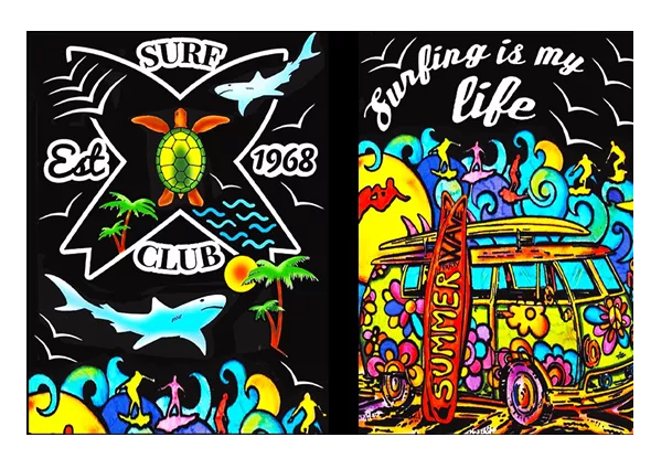 TataRuga Samtbild zum Ausmalen Mappe Surf - Bild 4