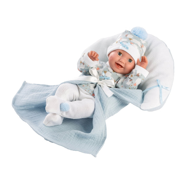 Llorens Puppe Bimbo mit Schlafaugen 35cm