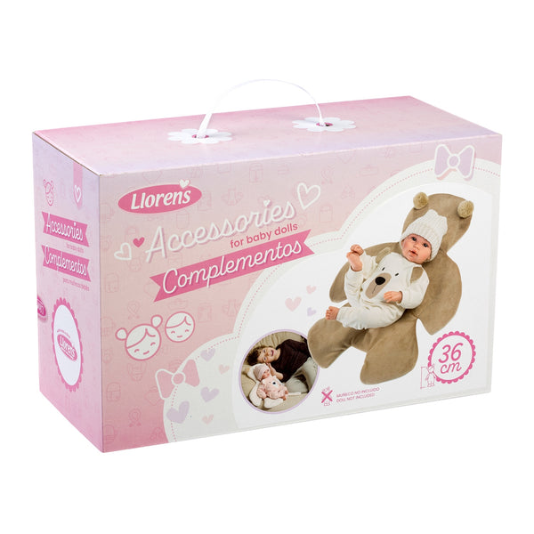 Llorens Bärendecke und Strampler rosa 36cm