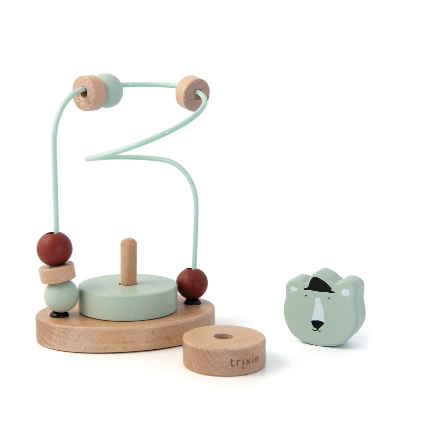 Holz Motorikschleife Polarbär - Bild 2