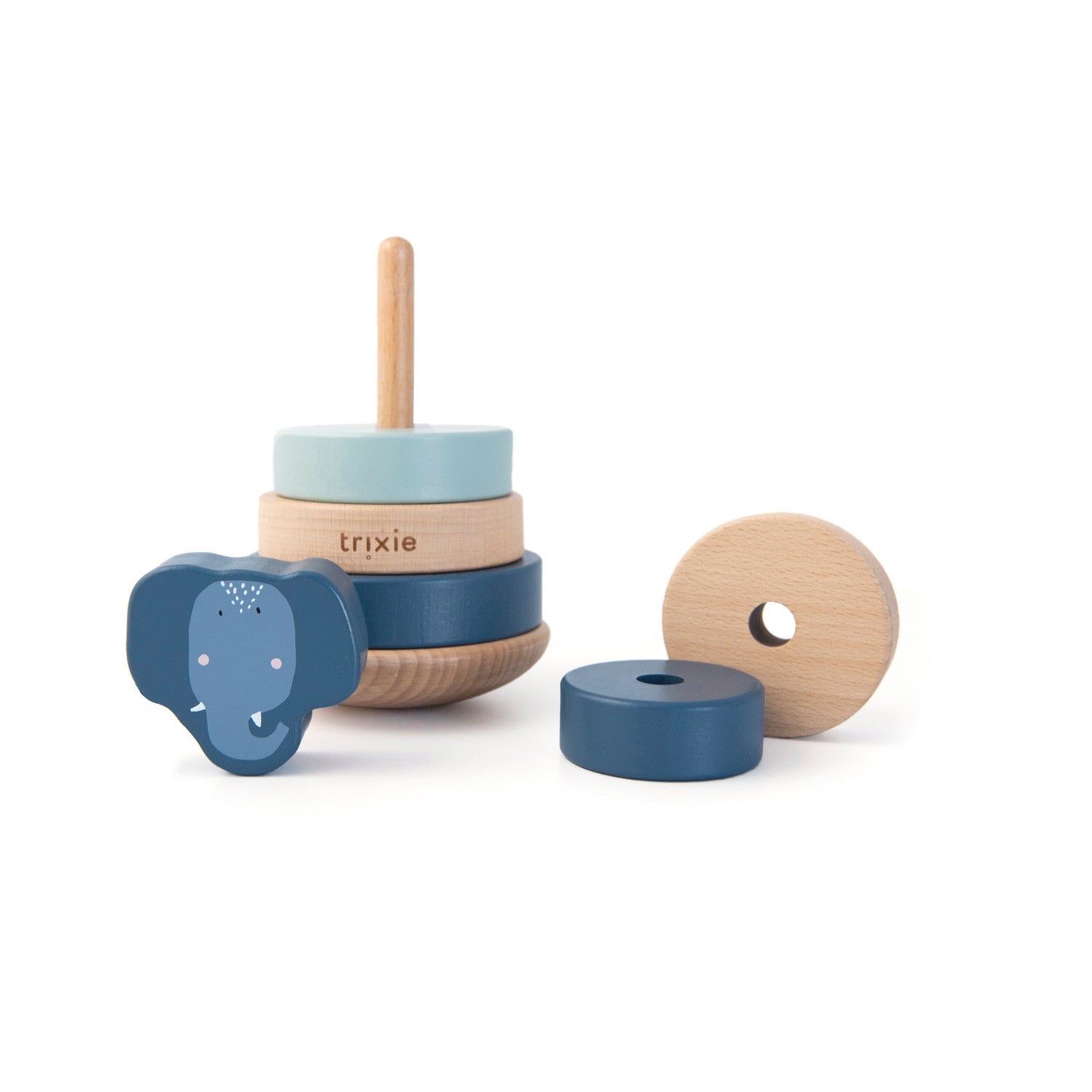 Holz Stapelturm Elefant - Bild 2