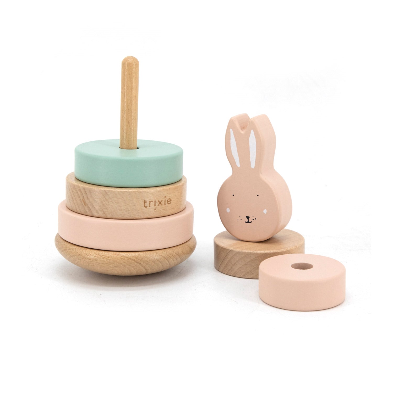 Holz Stapelturm Hase - Bild 2