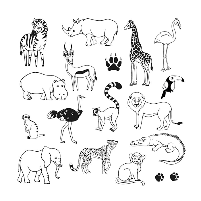 Kinder Stempel Funny Savanne - Bild 2