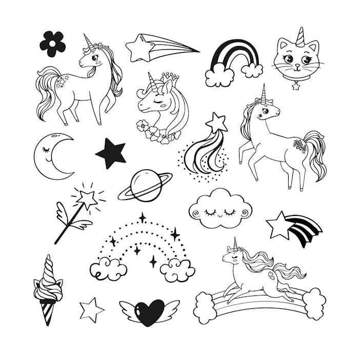 Kinder Stempel Funny Einhorn - Bild 2
